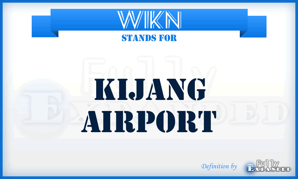 WIKN - Kijang airport