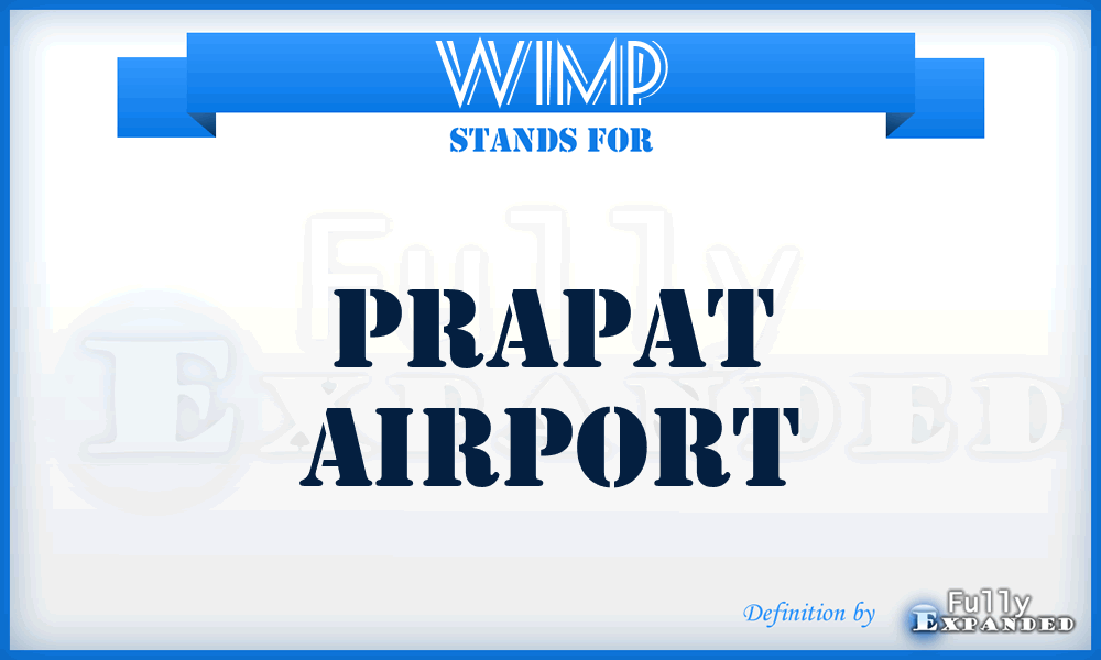WIMP - Prapat airport