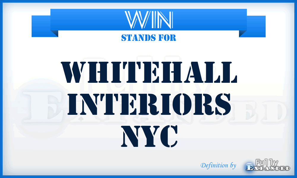 WIN - Whitehall Interiors Nyc