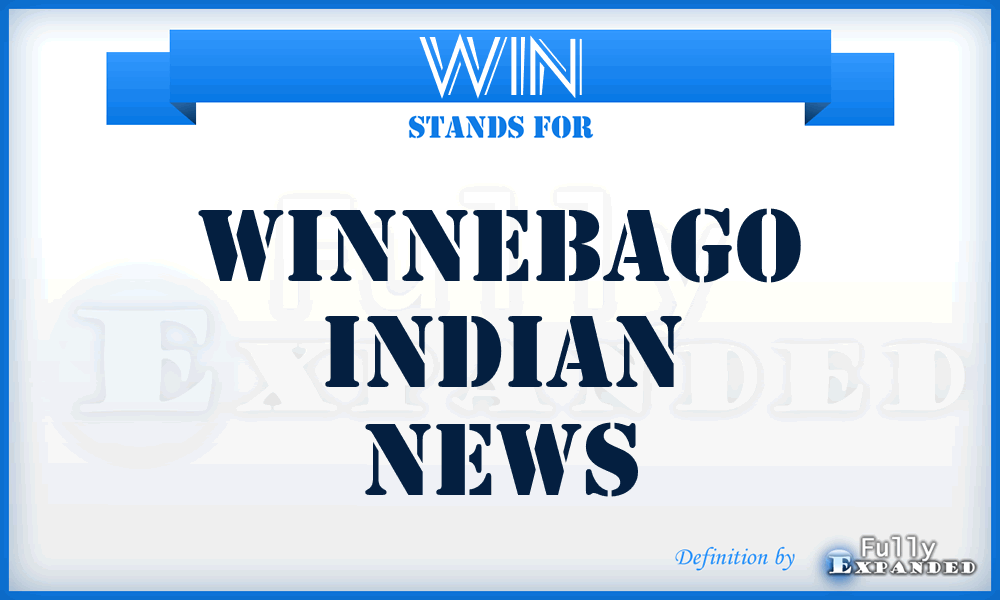 WIN - Winnebago Indian News