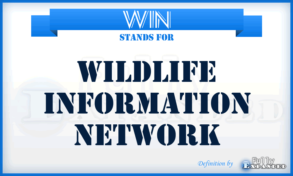 WIN - Wildlife Information Network