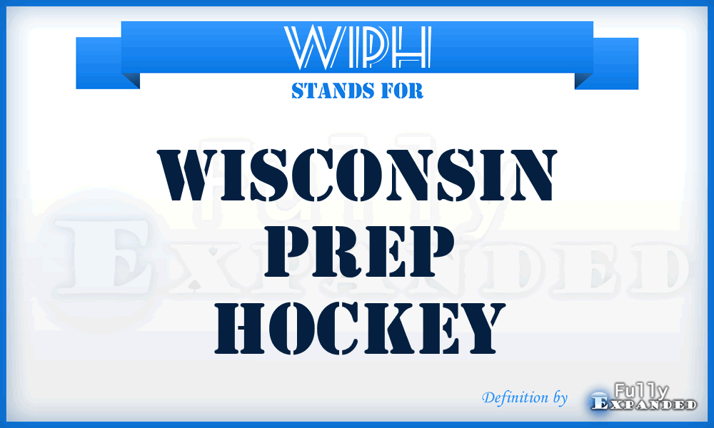 WIPH - Wisconsin Prep Hockey