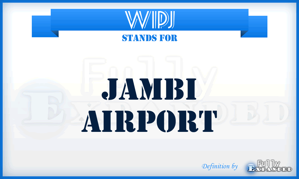 WIPJ - Jambi airport