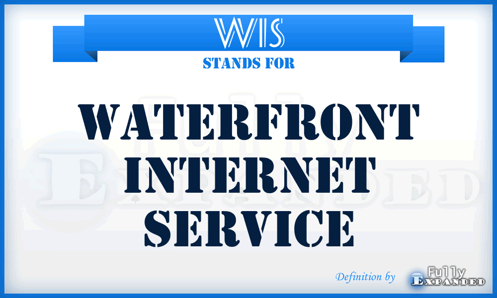 WIS - Waterfront Internet Service