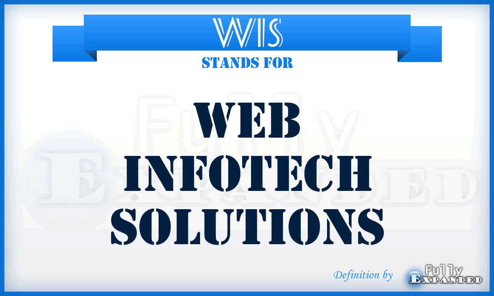 WIS - Web Infotech Solutions