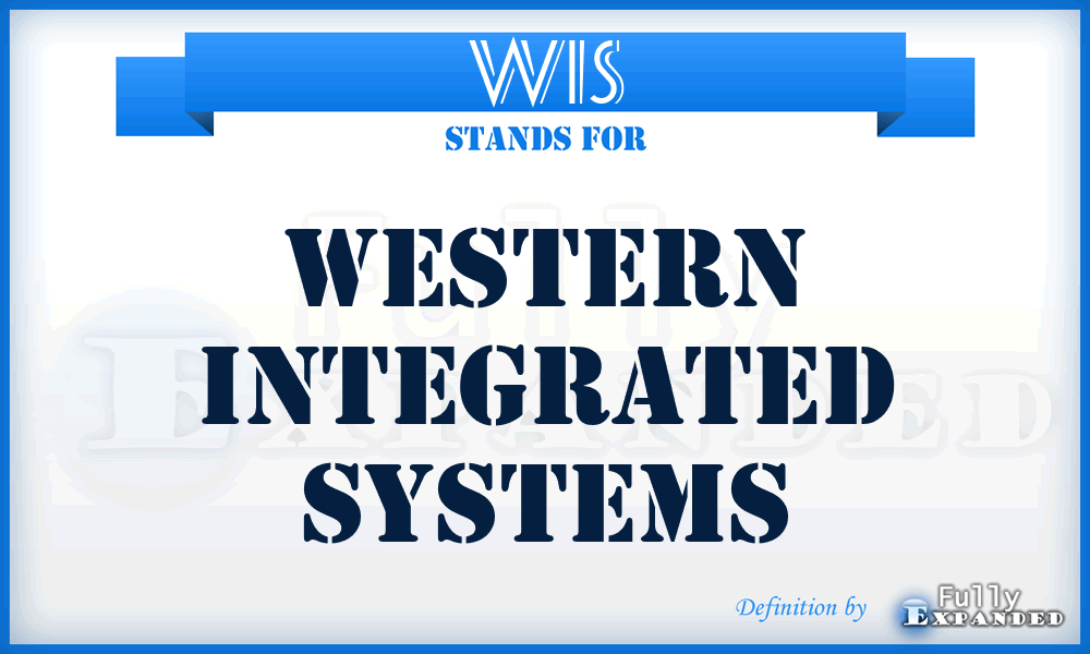WIS - Western Integrated Systems