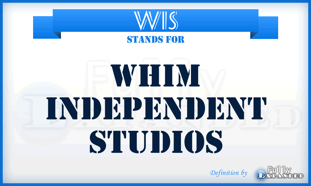 WIS - Whim Independent Studios