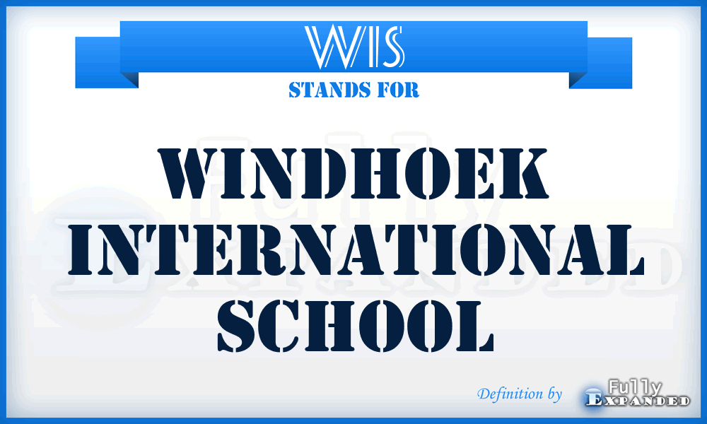 WIS - Windhoek International School