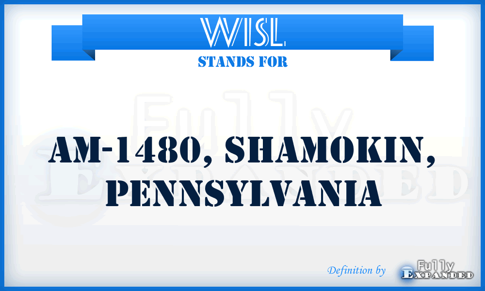 WISL - AM-1480, SHAMOKIN, Pennsylvania