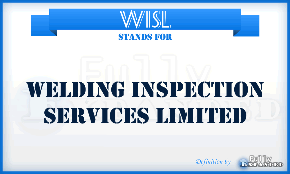 WISL - Welding Inspection Services Limited