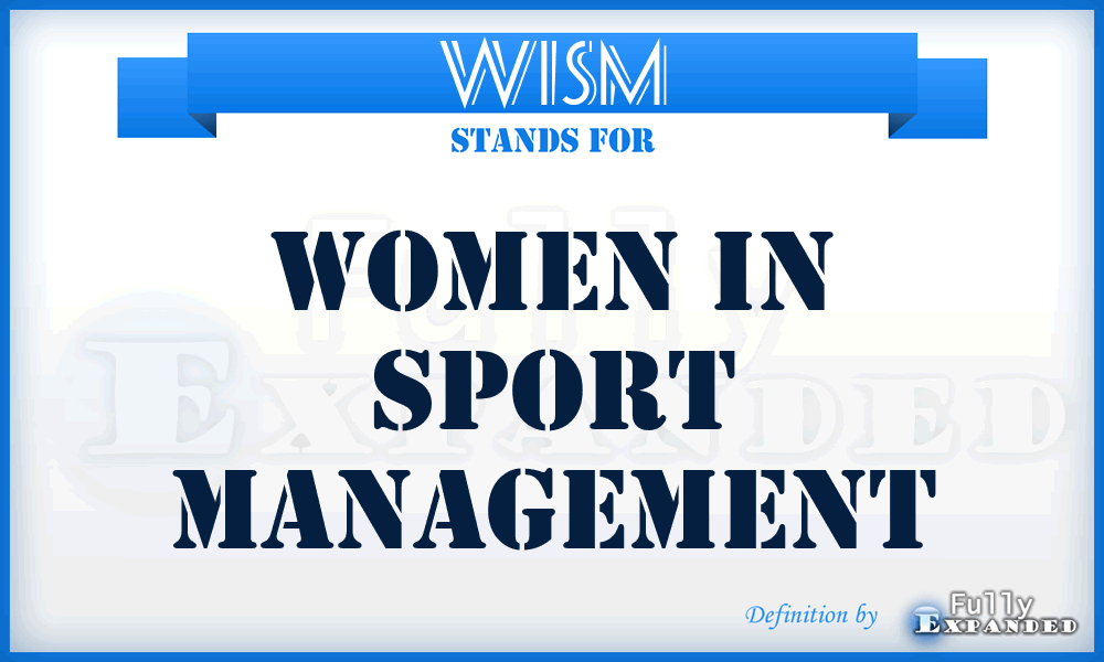 WISM - Women In Sport Management