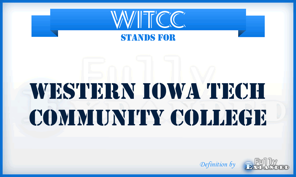 WITCC - Western Iowa Tech Community College