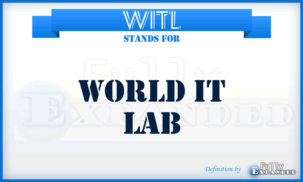 WITL - World IT Lab