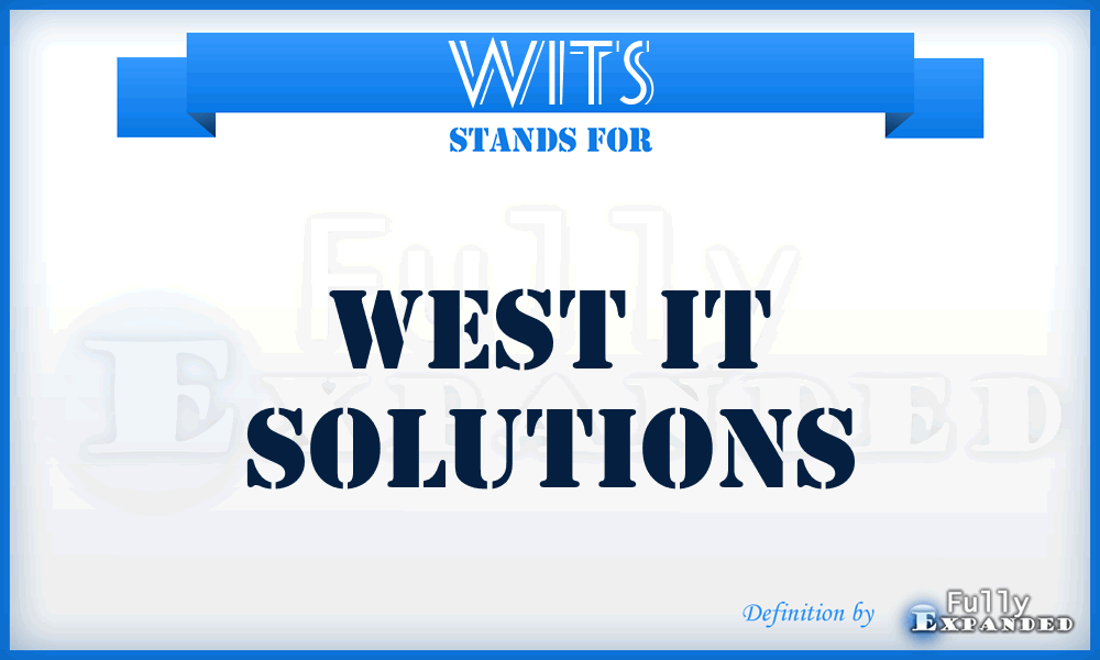 WITS - West IT Solutions