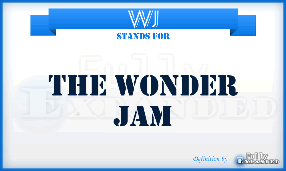 WJ - The Wonder Jam