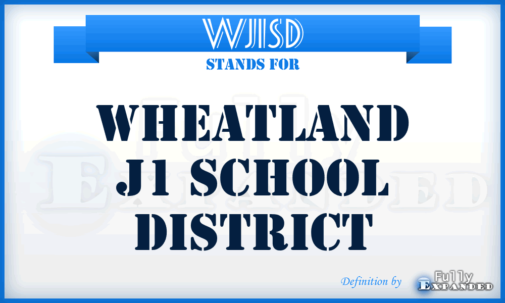 WJ1SD - Wheatland J1 School District