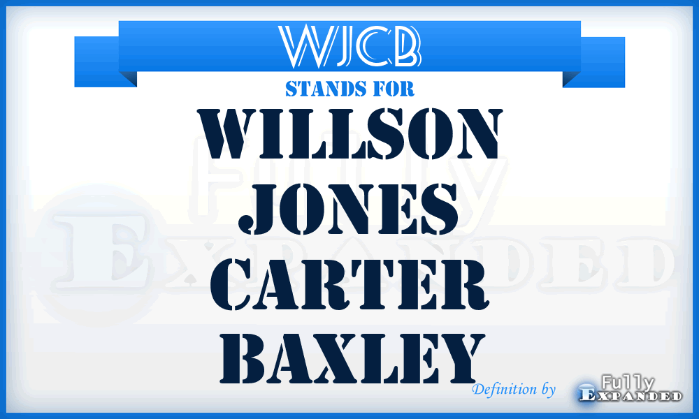 WJCB - Willson Jones Carter Baxley