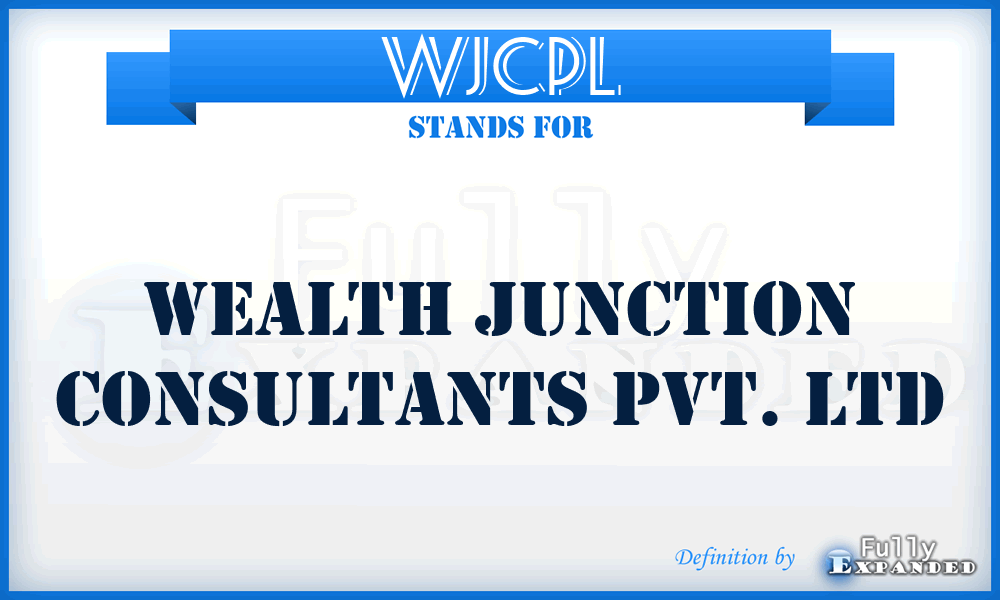 WJCPL - Wealth Junction Consultants Pvt. Ltd