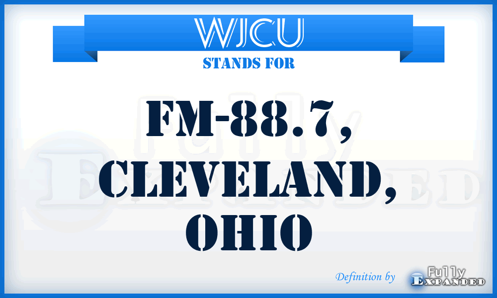 WJCU - FM-88.7, Cleveland, Ohio