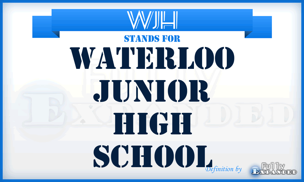 WJH - Waterloo Junior High School