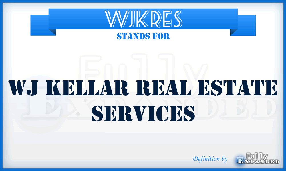 WJKRES - WJ Kellar Real Estate Services