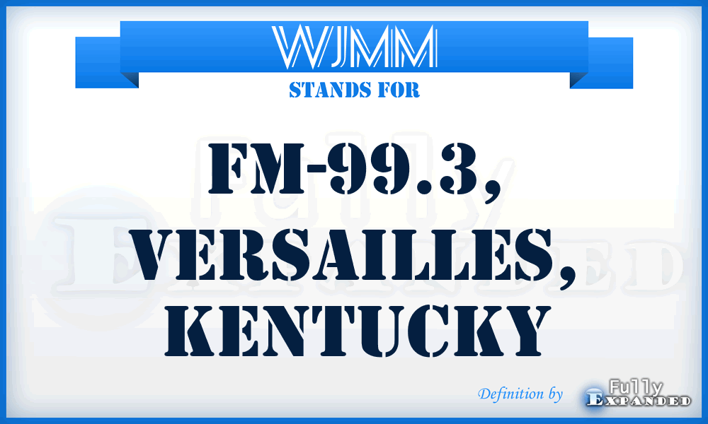 WJMM - FM-99.3, Versailles, Kentucky