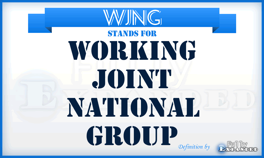 WJNG - Working Joint National Group