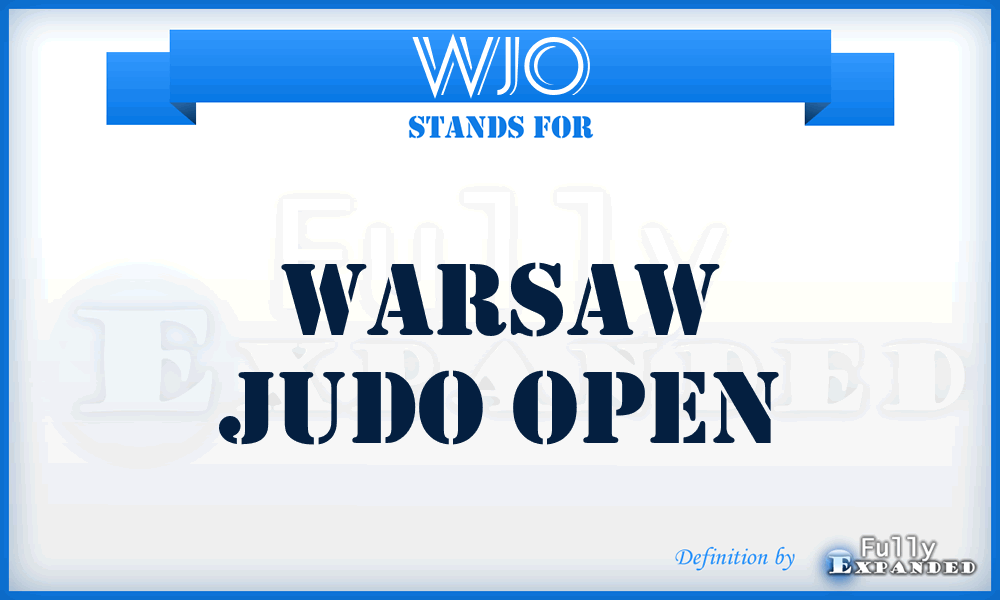 WJO - Warsaw Judo Open