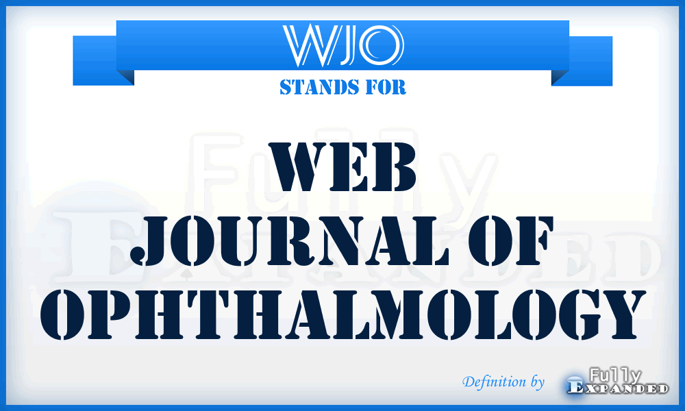 WJO - Web Journal of Ophthalmology