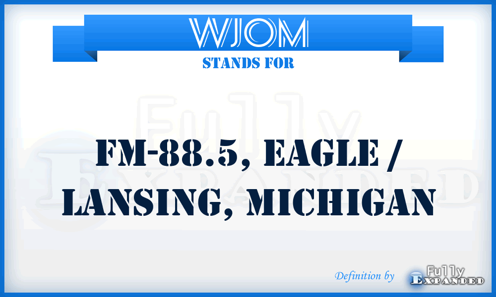 WJOM - FM-88.5, Eagle / Lansing, Michigan