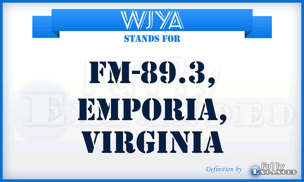 WJYA - FM-89.3, Emporia, Virginia