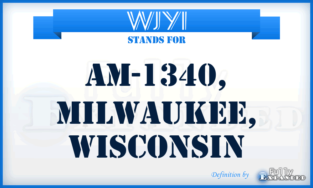 WJYI - AM-1340, Milwaukee, Wisconsin