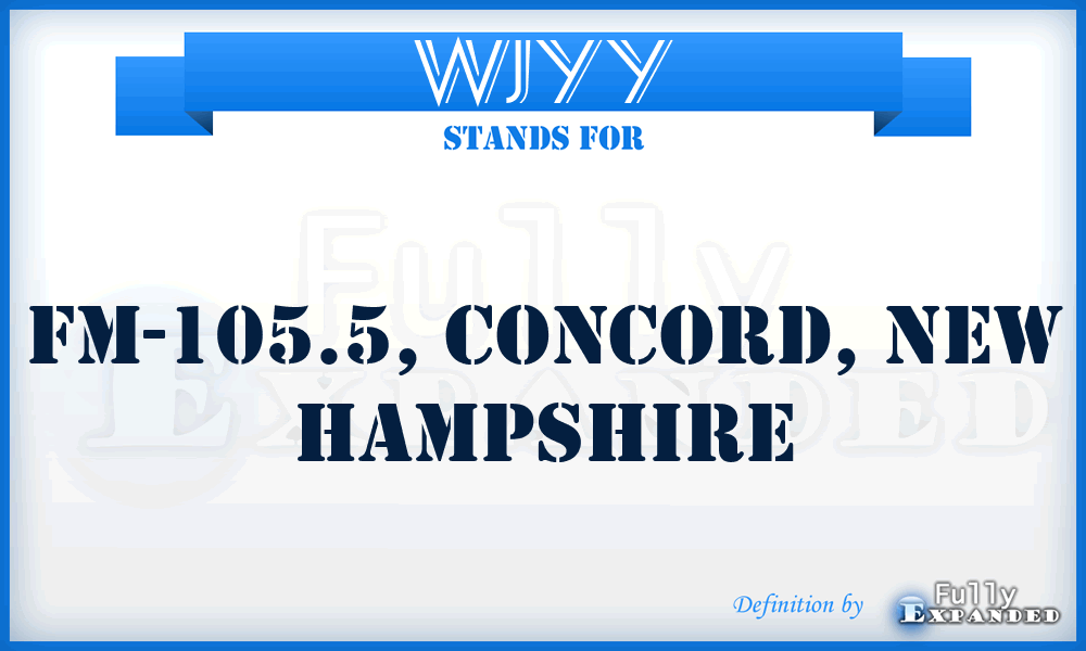 WJYY - FM-105.5, Concord, New Hampshire