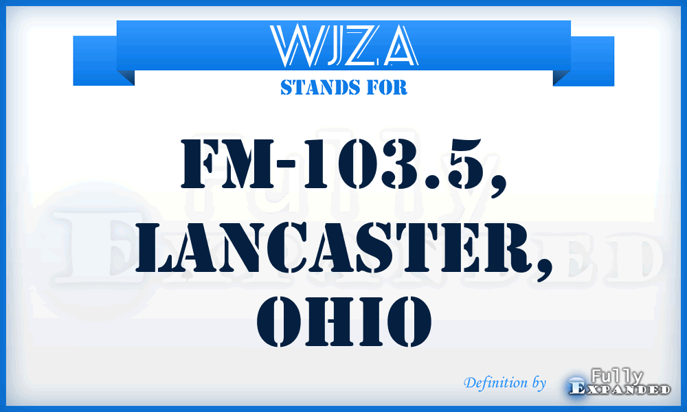 WJZA - FM-103.5, Lancaster, Ohio