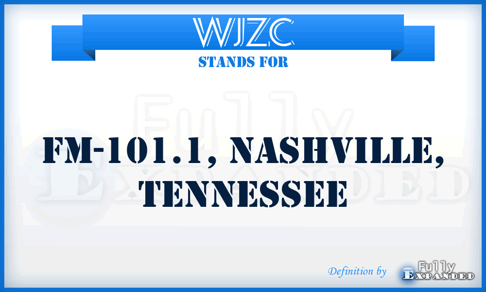 WJZC - FM-101.1, Nashville, Tennessee