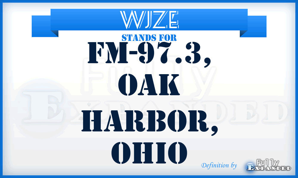 WJZE - FM-97.3, Oak Harbor, Ohio