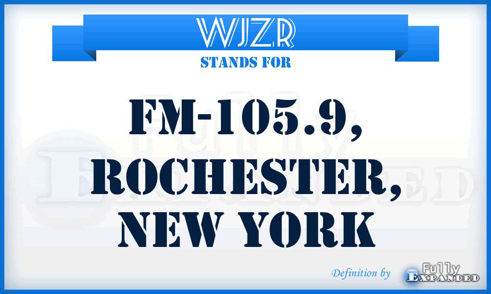 WJZR - FM-105.9, Rochester, New York