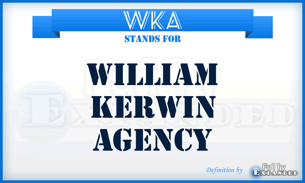 WKA - William Kerwin Agency