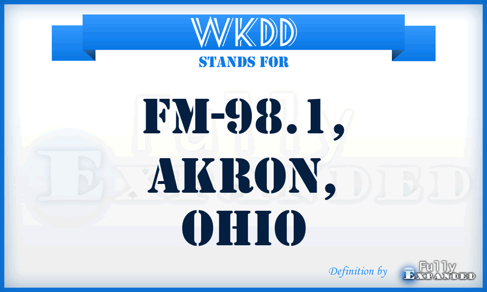 WKDD - FM-98.1, Akron, Ohio