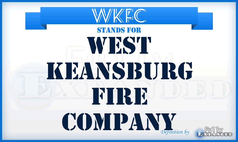 WKFC - West Keansburg Fire Company