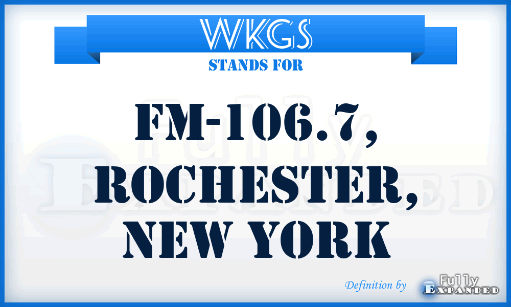 WKGS - FM-106.7, Rochester, New York