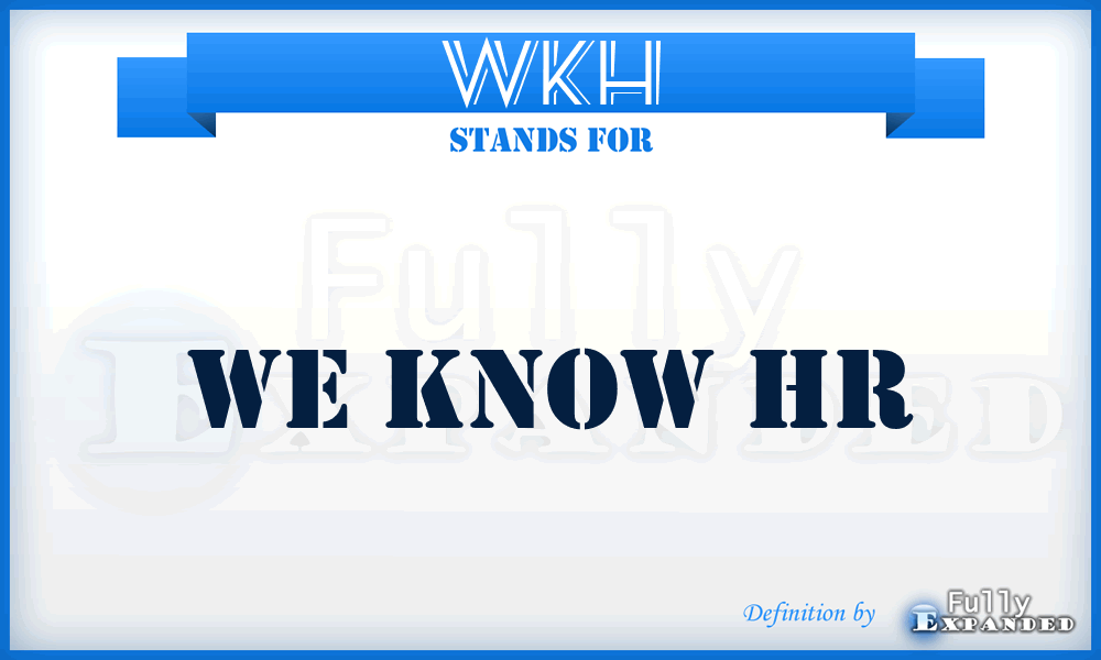 WKH - We Know Hr