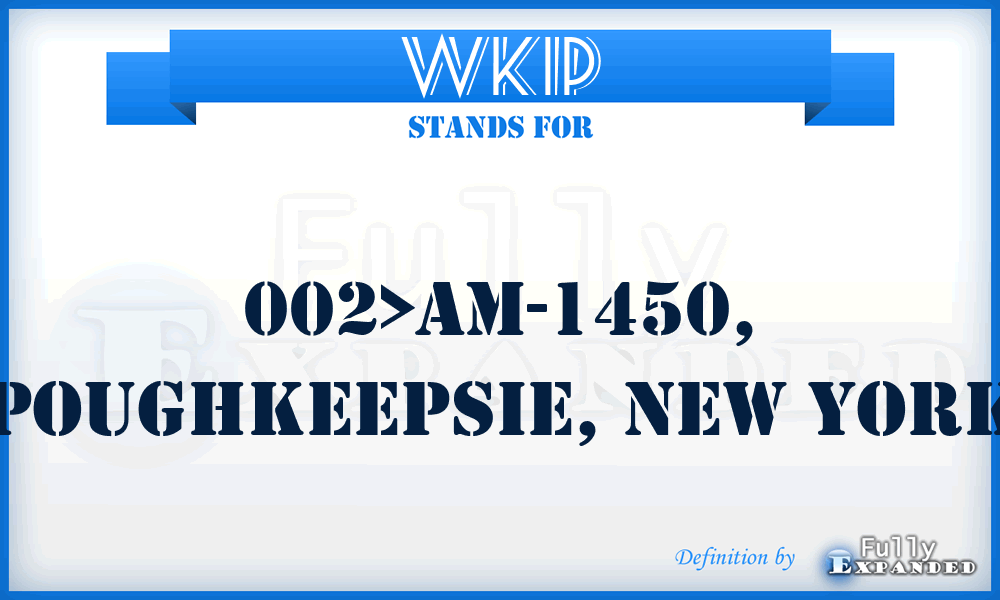 WKIP - 002>AM-1450, Poughkeepsie, New York