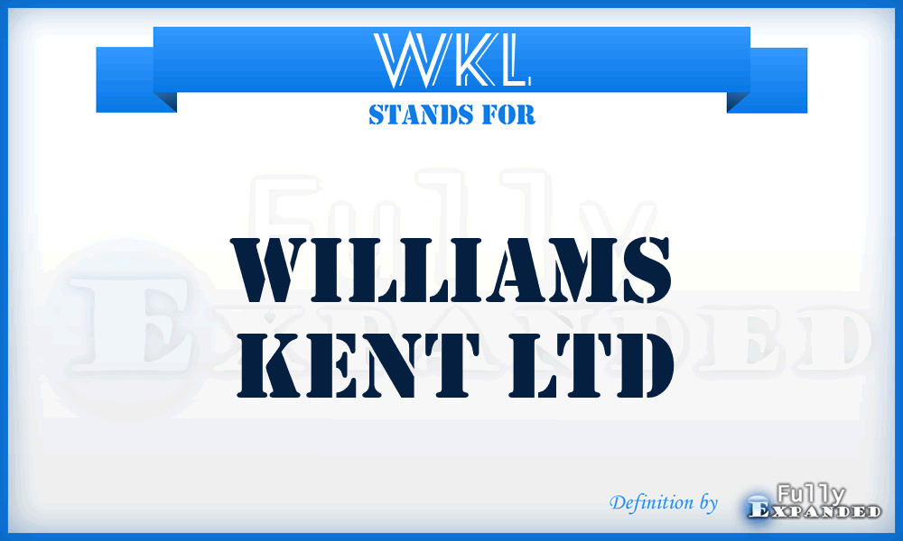 WKL - Williams Kent Ltd