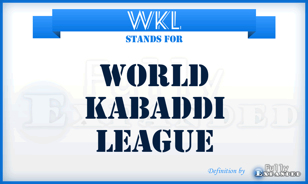 WKL - World Kabaddi League