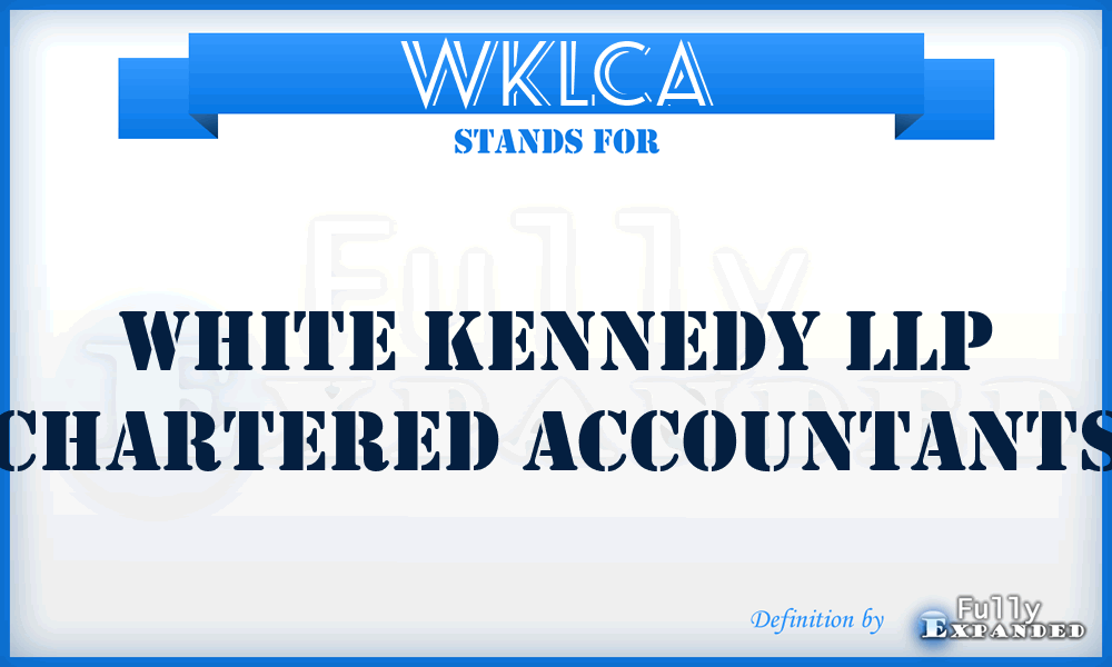 WKLCA - White Kennedy LLP Chartered Accountants