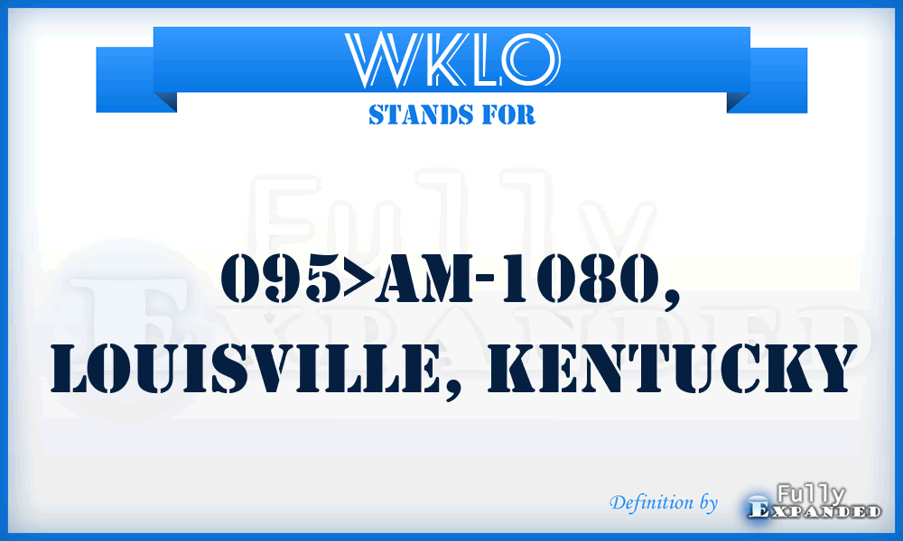 WKLO - 095>AM-1080, Louisville, Kentucky