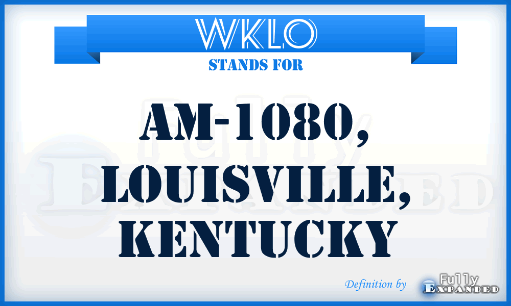 WKLO - AM-1080, Louisville, Kentucky