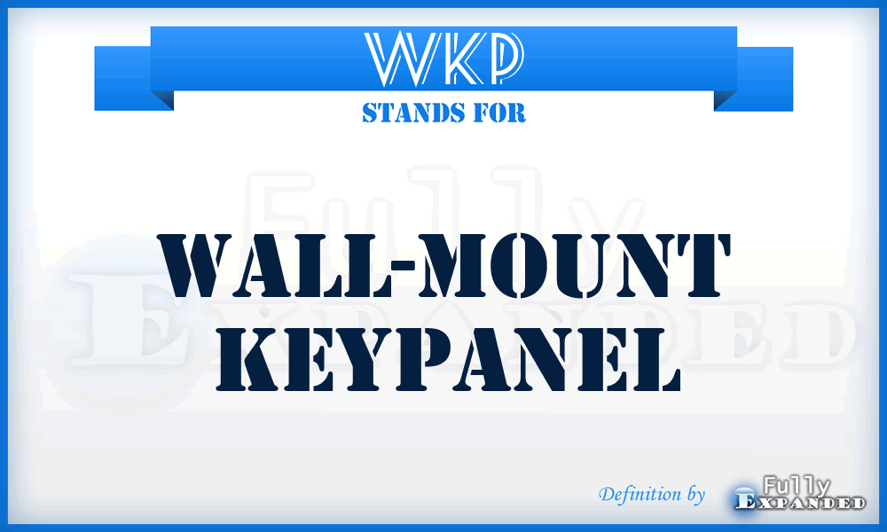 WKP - Wall-mount Keypanel