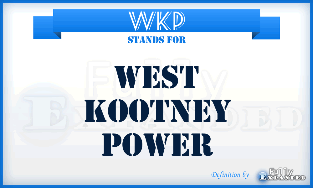 WKP - West Kootney Power